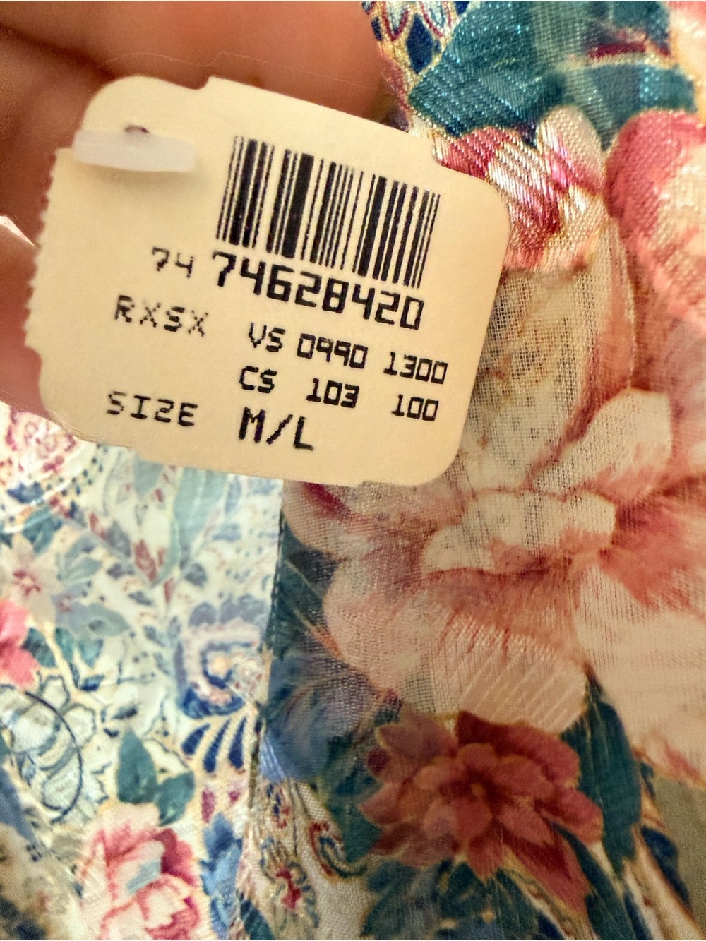 Victoria’s Secret Vintage Floral Button Up Mini Slip Chemise NWT - Picture 6 of 6